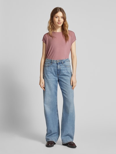 Vero Moda Regular Fit T-Shirt aus Lyocell-Mix Modell 'AVA' Rosa 1