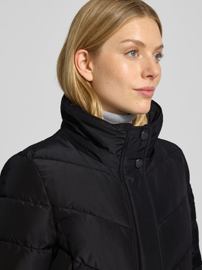 NAUTGÅRD Gewatteerde lange jas met Sorona® Aura-vulling Zwart - 6