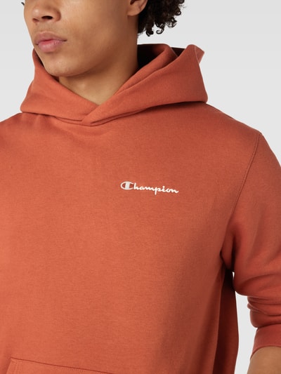 CHAMPION Hoodie met logostitchings, model 'Rochester' Roestrood - 3