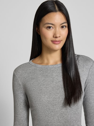 s.Oliver RED LABEL Shaped fit shirt met lange mouwen van een mix van katoen en viscose Lichtgrijs gemêleerd - 3