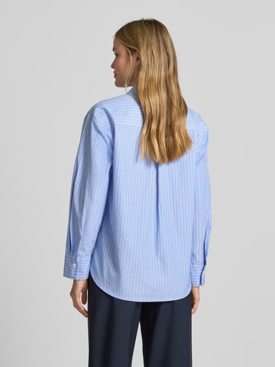 s.Oliver RED LABEL Regular fit overhemdblouse met katoen Lichtblauw - 5