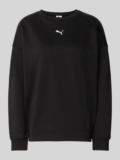 PUMA Oversized Sweatshirt mit Label-Stitching Black 2