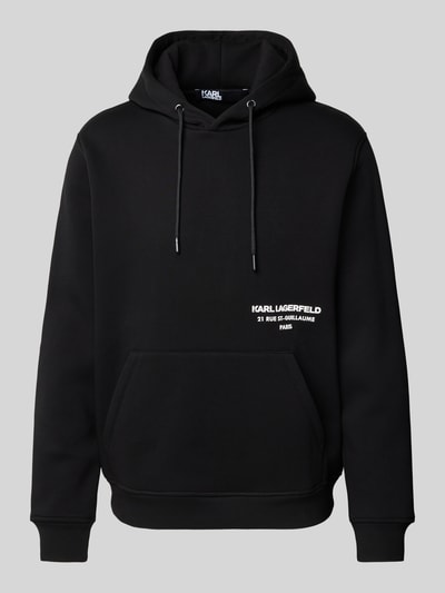 Karl Lagerfeld Hoodie mit Label-Print Black 2