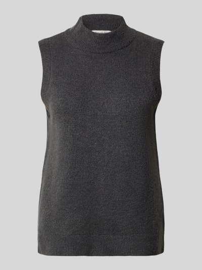 Christian Berg Woman Pullunder mit gerippten Abschlüssen Dunkelgrau 2