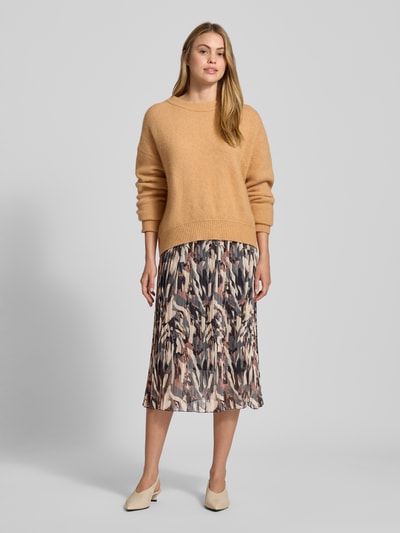 ZABAIONE Midirok in geplooide look, model 'Ela' Fuchsia - 1