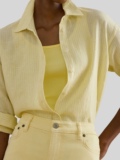Lauren Ralph Lauren Regular Fit Leinenbluse  Hellgelb 3