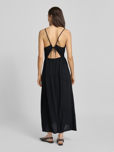 ICHI Midikleid mit abgerundetem V-Ausschnitt Modell 'MARRAKECH' Black 5