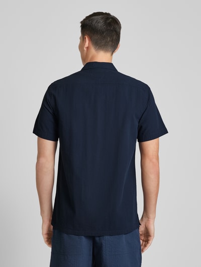 Tommy Hilfiger Regular fit vrijetijdsoverhemd met logostitching Marineblauw - 5