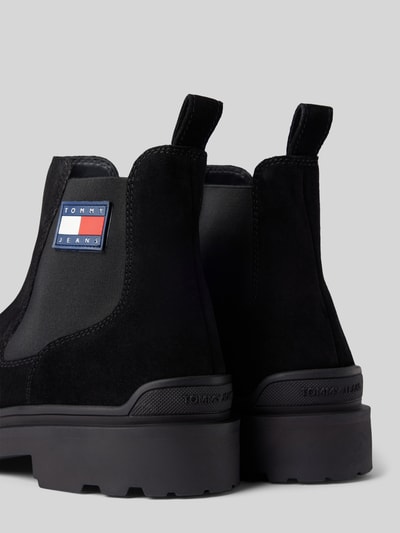 Tommy Jeans Chelsea boots van leer met labelpatch Zwart - 2