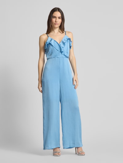 Vila Jumpsuit in Wickel-Optik Modell 'FILUKA' Hellblau 4