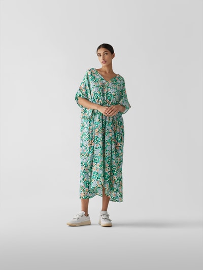 an an londree Midikleid mit Allover-Muster Grün 1