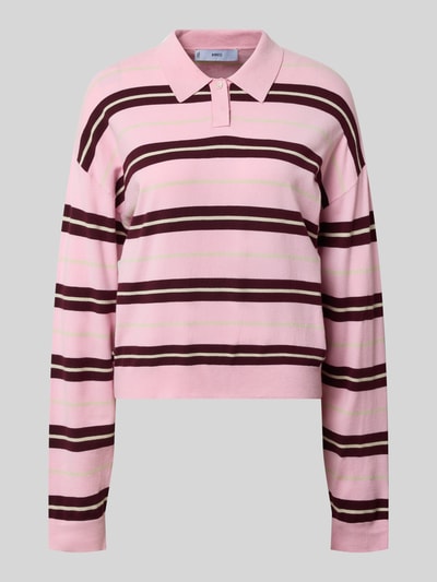 Mango Poloshirt aus Viskose-Mix Modell 'RIRIPOL' Rosa 2