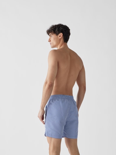 Frescobol Carioca Badehose mit Allover-Muster Marineblau 5