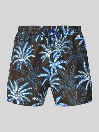 PAUL SMITH Badehose mit Label-Detail Modell 'PALMS' Black 1