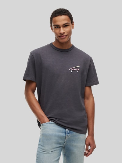 Tommy Jeans Relaxed Fit T-Shirt aus reiner Baumwolle Black 4