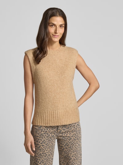 OPUS Pullunder mit gerippten Abschlüssen Modell 'Pucku' Camel 4