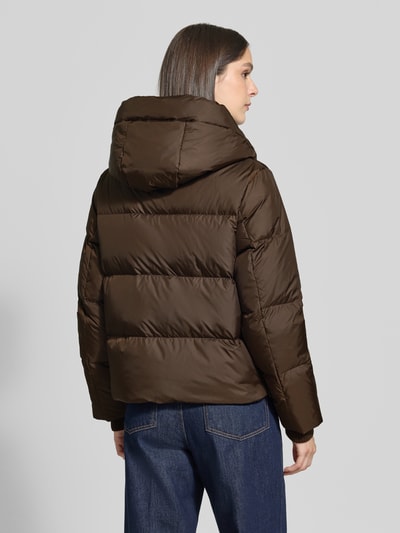 Marc O'Polo Regular Fit Daunenjacke mit Label-Patch Dunkelbraun 5