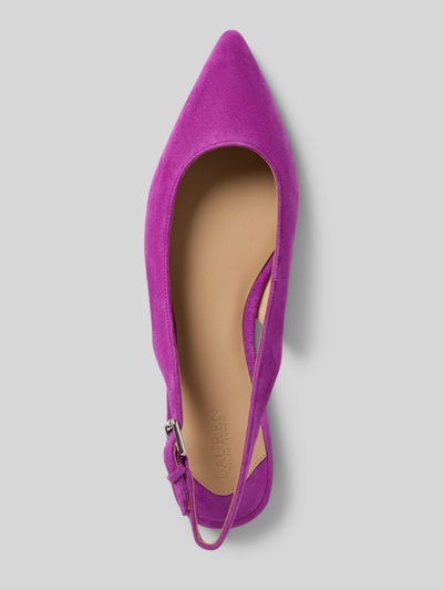 Lauren Ralph Lauren Ballerinas mit Dornschließe Modell 'LONDYN' Lila 3