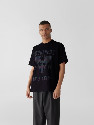Dsquared2 T-Shirt mit Label-Prints Schwarz 4