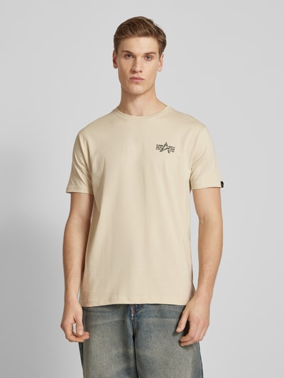 Alpha Industries T-shirt met logoprint Offwhite - 4