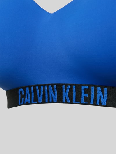 Calvin Klein Underwear Biustonosz z elastycznym paskiem z logo model ‘INTENSE POWER’ Królewski niebieski 2