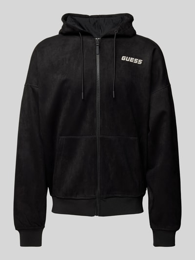 Guess Activewear Sweatjacke mit Label-Detail Modell 'DARIL' Black 2