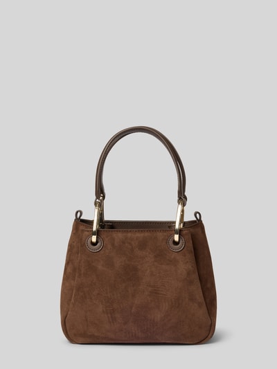HUGO Handtas met leer-aandeel model 'Orin 2.0 S_Tote Mini' Donkerbruin - 3