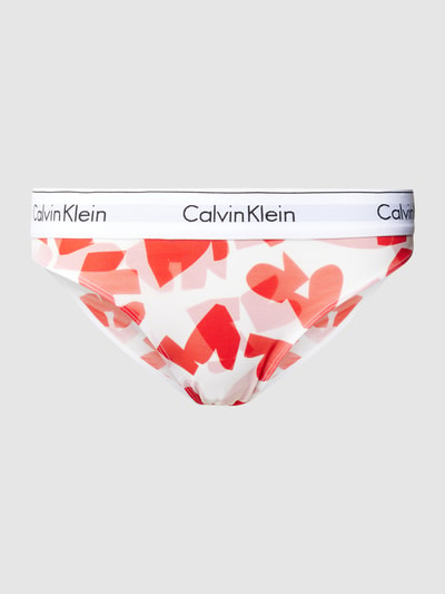 Calvin Klein Underwear Triangel-BH mit Logo-Bund Modell 'TRIANGEL' Rot 1