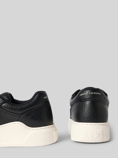 Armani Exchange Sneaker in Leder-Optik Modell 'Maxi' Black 2