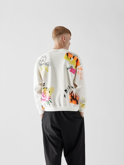 R13 Sweatshirt mit Motiv-Print Offwhite 5