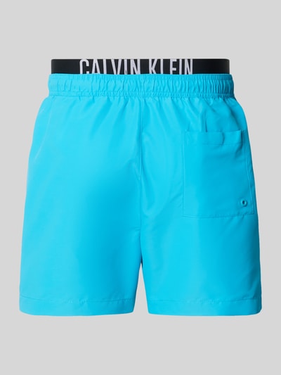 Calvin Klein Underwear Zwembroek met labelprint Turquoise - 3