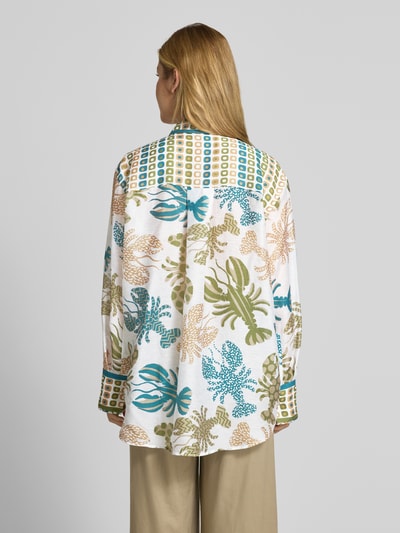 Herzensangelegenheit Regular Fit Bluse mit verdeckter Knopfleiste Oliv 5