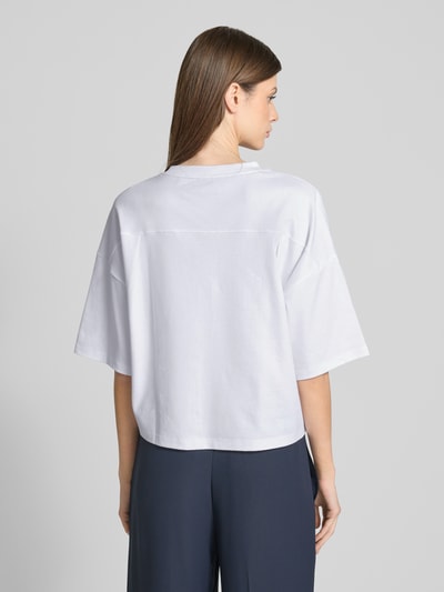 BOSS T-Shirt mit Motiv-Stitching Modell 'Enesse' Weiss 5