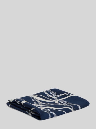 Tommy Hilfiger Sjaal van pure zijde met logoprint Blauw - 3