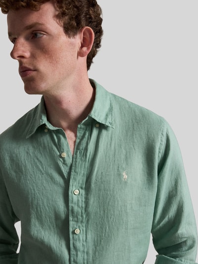 Polo Ralph Lauren Relaxed Fit Freizeithemd aus reinem Leinen Mint 3
