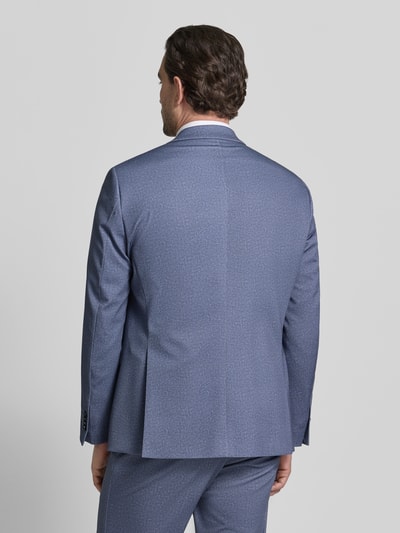 Mannelijk model draagt 2-Knopf-Sakko mit Reverskragen van Christian Berg Men, regular fit, viscosemix, knoopsluiting, rugaanzicht.