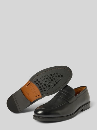 DIGEL Loafers met blokhak, model 'SANDER' Zwart - 4
