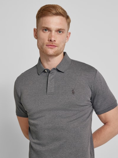 Polo Ralph Lauren Poloshirt met geribde mouwboorden Middengrijs - 3