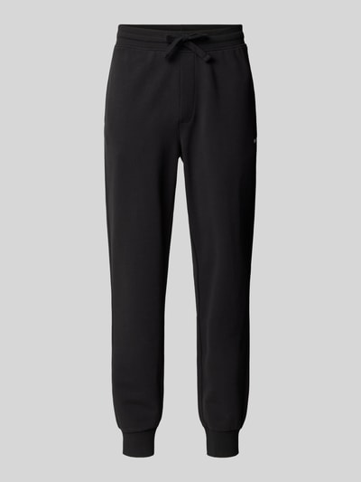 HUGO Regular fit sweatpants met labelprint, model 'Dayote' Zwart - 2