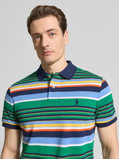 Polo Ralph Lauren Slim Fit Poloshirt aus reiner Baumwolle  Gruen 3