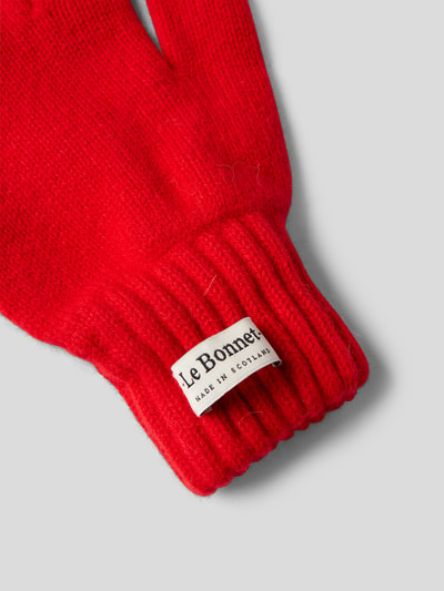 Le Bonnet Handschuhe aus Lammwolle Rot 2