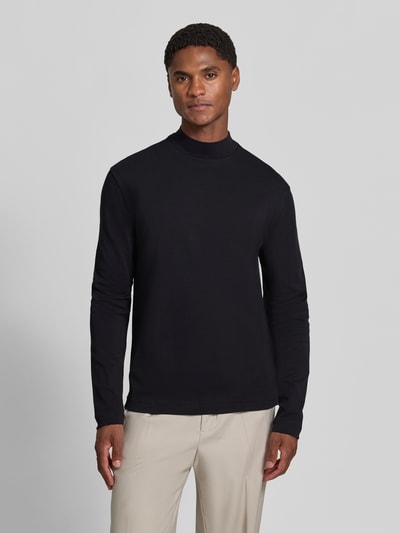 DRYKORN Shirt met lange mouwen met opstaande kraag model 'MORITZO' Zwart - 4