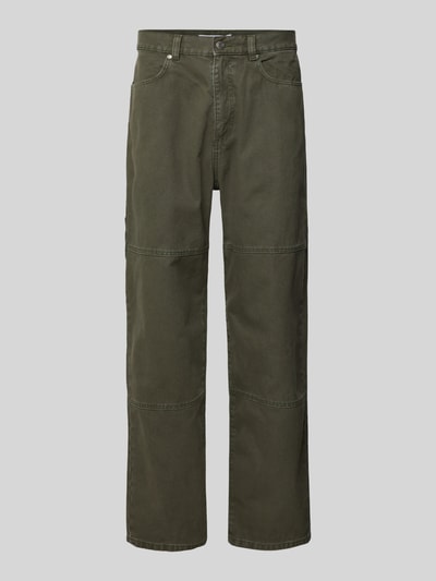 REVIEW Regular fit chino met steekzakken Olijfgroen - 2