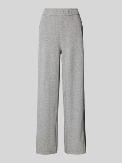 s.Oliver RED LABEL Wide Leg Sweatpants aus Jersey-Qualität Hellgrau Melange 1