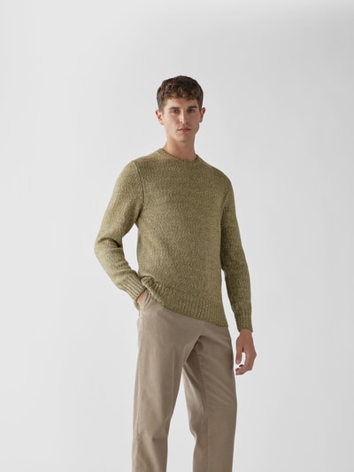 Officine Générale Pullover mit Rundhalsausschnitt Dunkelblau 4