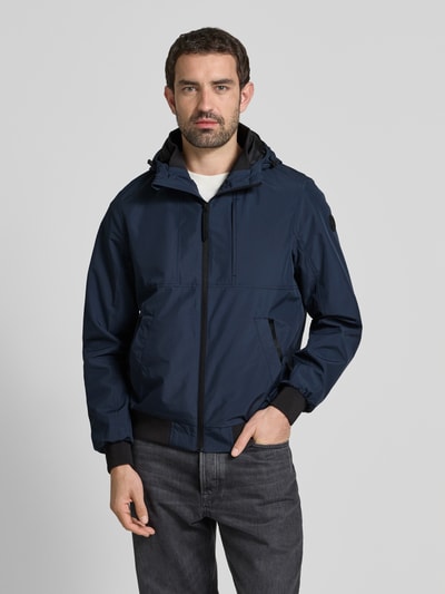 CARS JEANS Windbreaker met capuchon, model 'YXAM' Marineblauw - 4