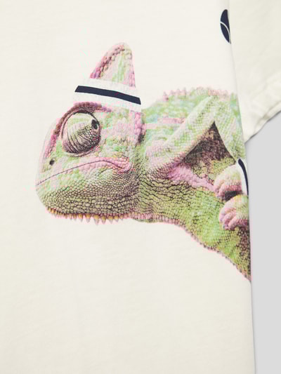 Tom Tailor T-Shirt mit Motiv-Print Ecru 2