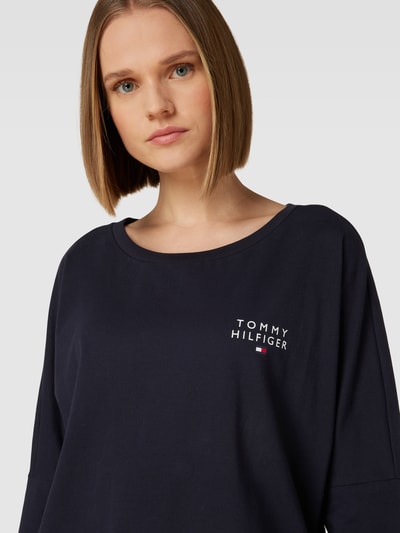 TOMMY HILFIGER Longsleeve met logoprint Marineblauw - 3