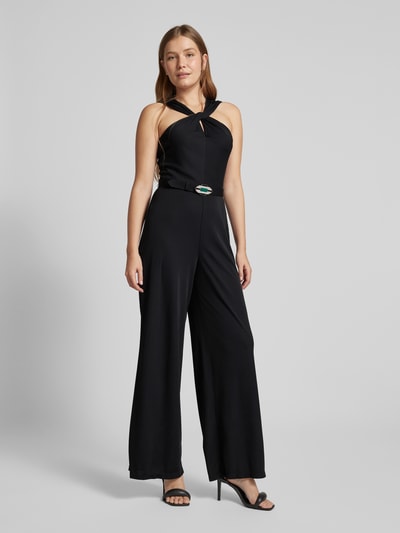 Lauren Ralph Lauren Jumpsuit met tailleriem, model 'ELSPETH' Zwart - 1