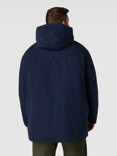 Jack & Jones Plus Parka PLUS SIZE z patkami na rękawach model ‘CHAMP’ Granatowy 5